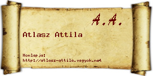 Atlasz Attila névjegykártya